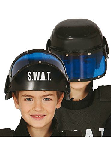 Guirca 13365.0 - Casco policía S.W.A.T Infantil, Talla única, colores surtidos