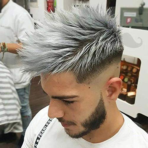 HairWax - Cera de pelo colorante temporal, Cera Colorante del Cabello, efecto de color gris