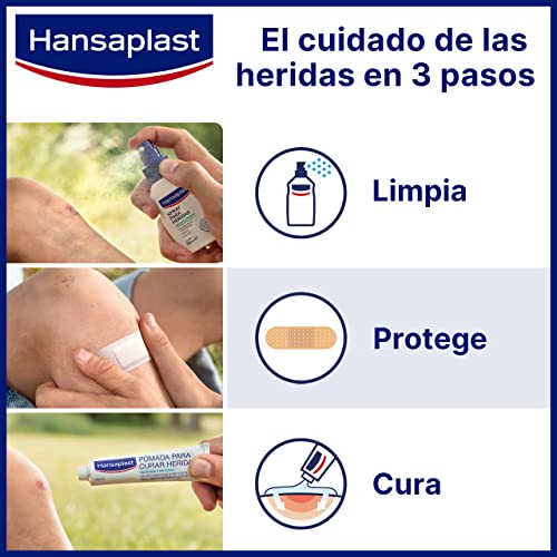 Hansaplast Pomada para Curar Heridas, crema cicatrizante sin fragancia, pomada para heridas y piel dañada que reduce el riesgo de cicatrices, 1 x 20 g