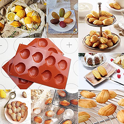 HautHome Molde de silicona pequeño de 8 cavidades,4 paquetes de moldes para hornear para hacer chocolate, Tarta, Gelatina, Pudín, Muffin, Jabón,pasteles, gelatinas y mousse de cúpula