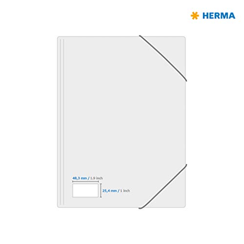 Herma 5051_ A4, 48,3 x 25,4 mm - Pack de 1100 etiquetas, A4, 48.3 x 25.4 mm, color blanco