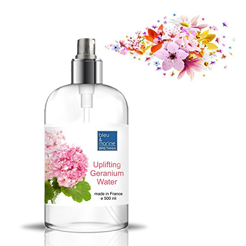 Hidrolato de Geranio 500 ml Agua Floral - Tónico para Piel Grasa Piel con Imperfecciones Piel Normal Piel Madura