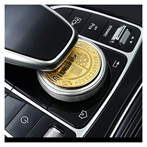 HUAER 1-10PCS Insignia de Manzana Emblema Mándalo Multimedia Recorte Pegatina Pegatina Ajuste para Mercedes Benz AMG GLE GLS ML GL S V G Accesorios de Clase