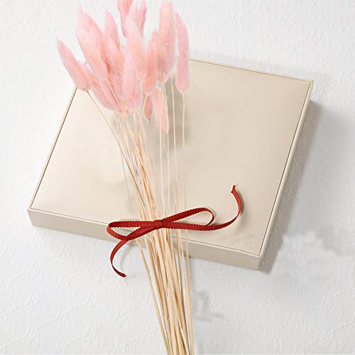 HUAESIN 30pcs Flores Secas Pampas Decoracion 45cm Hierba de Pampa Grass Flor Seca Natural Rosa para Jarrones Boda Fiesta Mesa Pluma Maceta Balcon Cocina Terraza Manualidad Tallo Individual