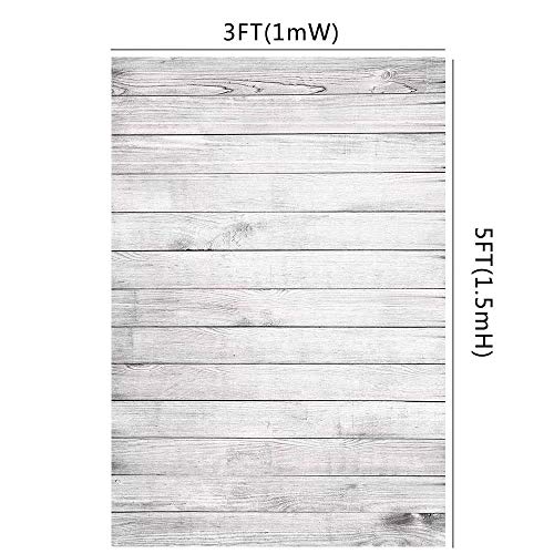 HUAYI Tablones de madera gris telón de fondo para fotografía Tablero de piso de madera textura fondo W-3931