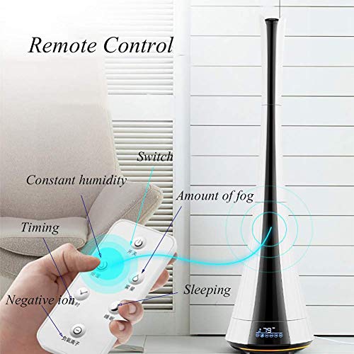 Humidificador inteligente de pie con control remoto para dormitorio, humidificadores de niebla fresca, difusores ultrasónicos para bebé gran capacidad difusor de aromaterapia para Office-A 28x106cm