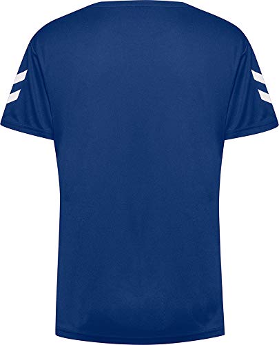 hummel Core Poly tee Woman S/S Camisetas, Mujer, Azul auténtico, Small