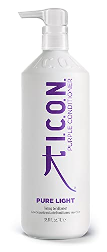 I.C.O.N. Icon Purple Pure Light Acondicionador Matizador 1L, Único, Estándar