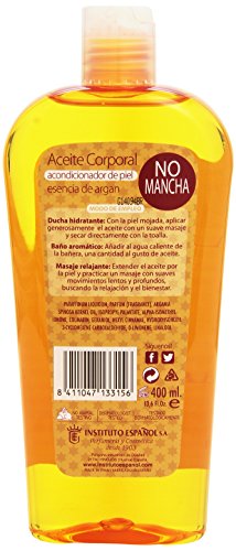 Instituto Español Aceite Hidratante de Coco 400 ML + Argán Aceite Corporal 400 ml