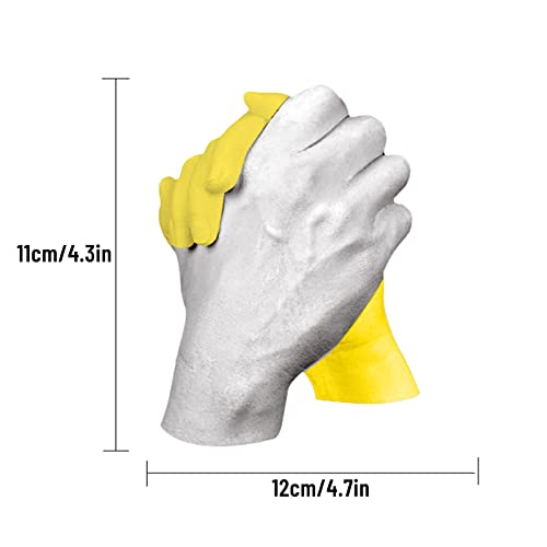 IRYNA Kit de fundición de moldes de mano de yeso, kit de moldeo de estatua de yeso, para parejas de novios y esposas