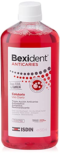 Isdin Bexident Anticaries Colutorio, Uso Diario, Triple acción anticaries, Para toda la familia