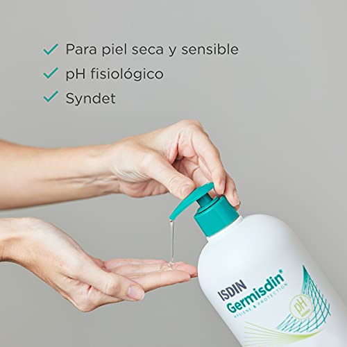 ISDIN Germisdin Aloe Vera Higiene Corporal de Uso Diario Gel de Baño Syndet con Aloe Vera Recomendado para Piel Seca o con Tendencia al Picor, Pack de 2 Unidades de 1000ml