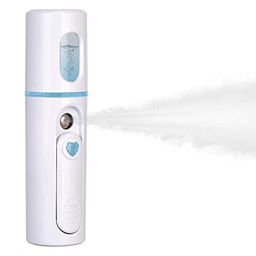 IXROAD Nano Vaporizador Humidificador Pulverizador Atomizador para Hidratante Facial, Belleza, Maquillaje, Makeup (Blanco)