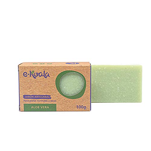 Jabón Artesanal de Aloe Vera con base de aceito de coco | Artesanal hecho a mano | 100gr