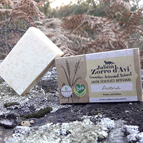 Jabón Zorro D’Avi Jabón Natural Ecológico de Avena para Pieles Sensibles - 120 gr