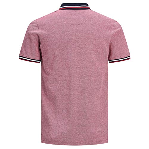 Jack & Jones Jjepaulos Polo SS Noos, Rosa (Rio Red), XL para Hombre