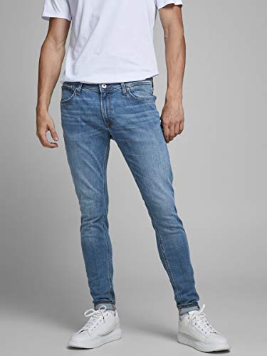 Jack & Jones Jjitom Jjoriginal Am 815 STS Vaqueros Skinny, Azul Mezclilla, W33/L30 (Talla del Fabricante: 33) para Hombre