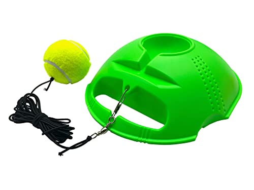 Jaegvida Tennis Trainer Bolas de Rebote con Cuerda Elástica para Niños, Principiantes, Jugadores en Solitario(Verde Claro)