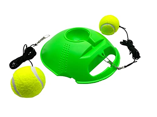 Jaegvida Tennis Trainer Bolas de Rebote con Cuerda Elástica para Niños, Principiantes, Jugadores en Solitario(Verde Claro)