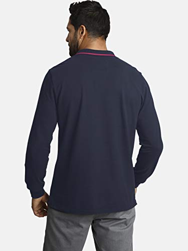 Jan Vanderstorm Ellis - Polo de manga larga para hombre, azul oscuro, 4XL