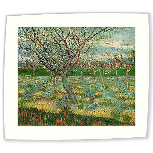 JH Lacrocon Van Gogh - Albaricoqueros En Flor Reproducción Cuadro sobre Lienzo Enrollado 60X50 cm - Paisaje Pinturas Impresións Decoración Muro