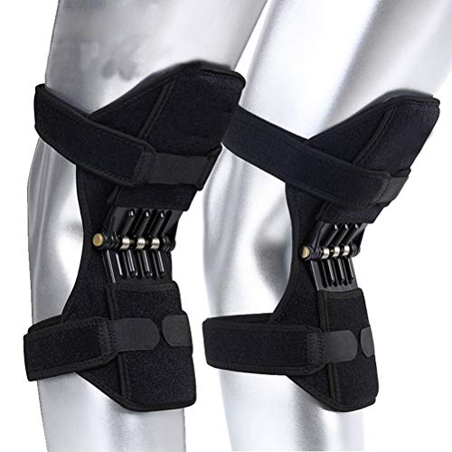 Joint Support Knee Pads, Knee Patella Strap, Power Lift Spring Force, Tendon Brace Band Pad for Arthritis Tendonitis Gym 1 Pair