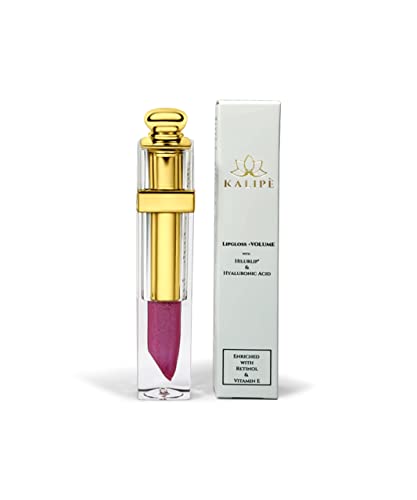 Kalipè - El Mejor Tratamiento de labios en un Brillo Volumizador y Hidratante con Acido Hialuronico, Retinol, Vitamina E y Hilurlip. Efecto Anti Edad. (Pearl Pink)