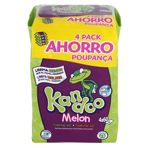 Kandoo Toallitas Húmedas Para Bebé Aroma Melón - 4 Paquetes ( Toallitas), 240 Unidad