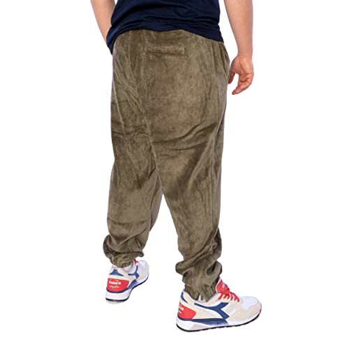 Karl Kani Sean John Classic Logo - Pantalones de chándal para hombre, verde oliva, L