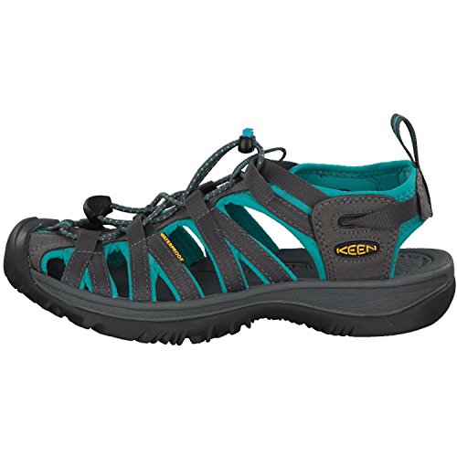 KEEN Whisper Sandalias para Mujer, Gris (dark shadow/ceramic), 38.5 EU