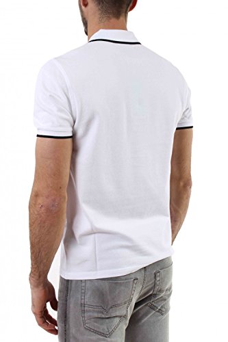 Kenzo Embroidered Tiger Tipped Polo Small WHITE