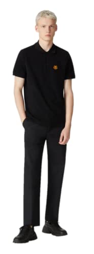 Kenzo Polo Crest para hombre, negro, 100% algodón, Negro , S