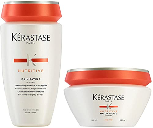 Kerastase Nutritive Satin 1 Shampoo 250ml Masquintense capelli Secchi e Fini 200ml