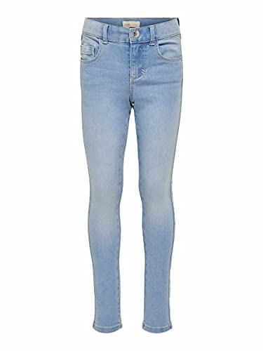 Kids ONLY KONROYAL Life REG Skinny BJ13333 Noos Jeans, Light Blue Denim, 128 para Niñas