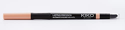 KIKO Milano Lasting Precision Automatic Eyeliner And Khôl 01 | Lápiz de ojos automático para uso interno y externo