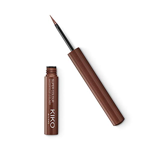 KIKO Milano Super Colour Waterproof Eyeliner 08 | Delineador de ojos líquido con color ultracubriente y resistente al agua