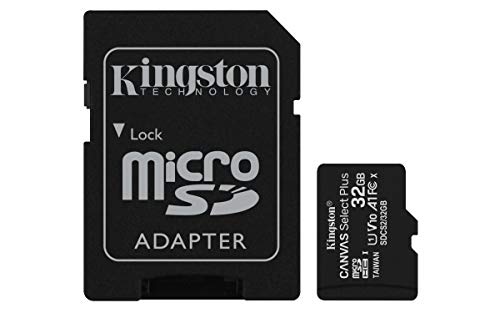 Kingston Canvas Select Plus Tarjeta microSD, SDCS2/32GB-3P1A Class 10 (3X Tarjetas,SD con Adaptador SD)