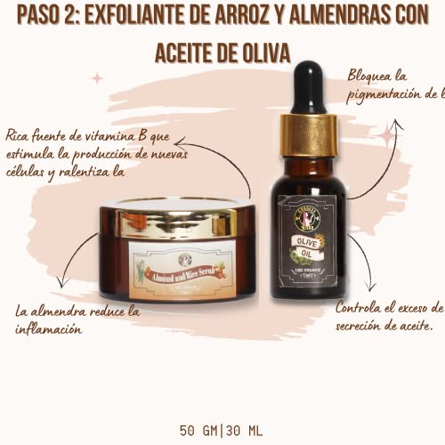 Kit Facial Anti Envejecimiento Para Mujeres a Base De Hierbas Del Himalaya: 100% Máscara De Arcilla De Curación Orgánica De La: Elimina Piel Muerta Y Puntos Negros, Limpia Los Poros