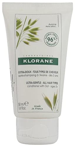 Klorane Ultra Suave - Acondicionador para todo tipo de cabello con avena 50 ml