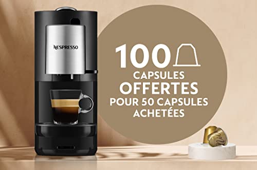 Krups Nespresso Machine expresso, Cafetera de cápsula de café Espresso Style Barista, Espumador de leche YY4355FD