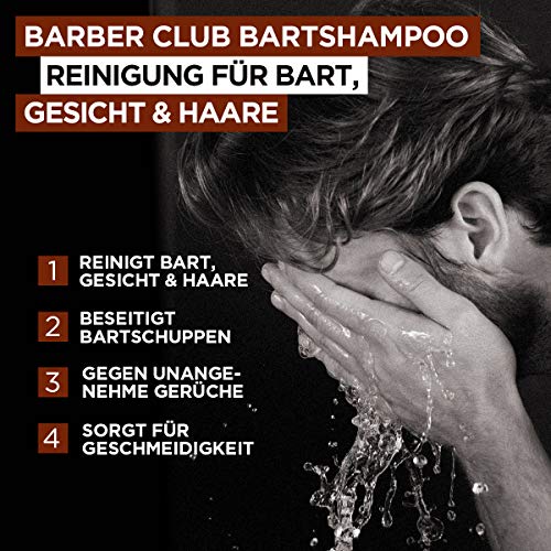 L 'Oréal Men expert Barber Club de 3 en 1 Barba Champú cabello, cara y barba, 200 ml
