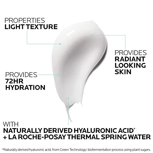 La Roche-Posay Hydraphase Textura Ligera | Loción Hidratante Para Rostro Y Escote | Rehidrata E Ilumina | Con Ácido Hialurónico | Pieles Sensibles, color Blanco, 50 ml