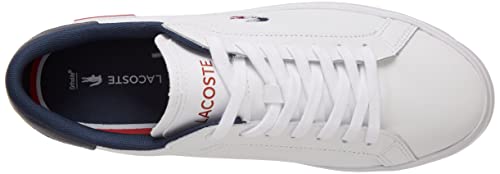 Lacoste POWERCOURT TRI22 1 SMA, Zapatillas Hombre, Wht/Nvy/Red, 47 EU