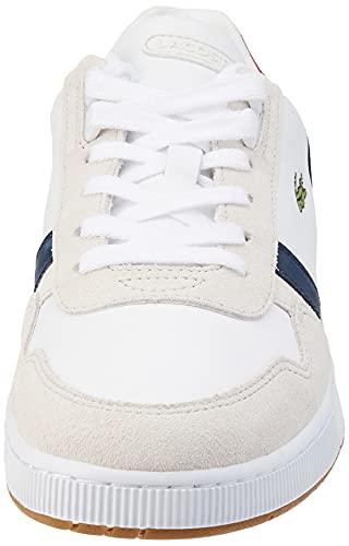 Lacoste T-Clip 0120 2 SFA, Zapatillas Mujer, Wht/Nvy/Red, 39.5 EU