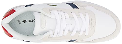 Lacoste T-Clip 0120 2 SFA, Zapatillas Mujer, Wht/Nvy/Red, 39.5 EU