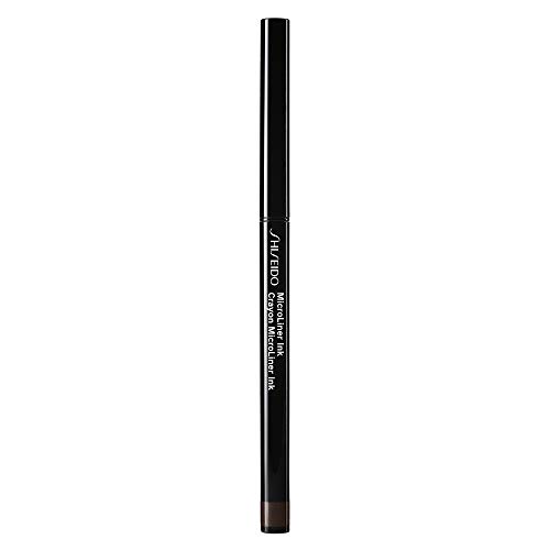 Lápiz delineador de ojos microfino resistente al agua a prueba de manchas Shiseido, color marrón 02, 0,08 g