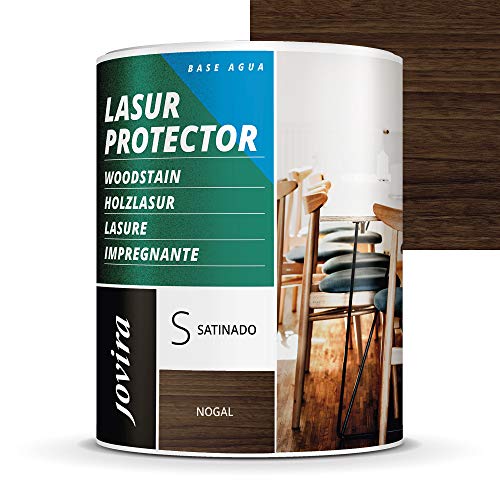 Lasur Protector al Agua Satinado (2,3 Litros, nogal)