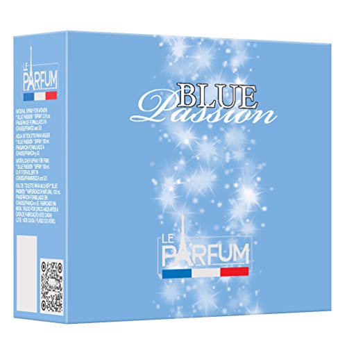 Le Parfum De France Blue Passion - Eau de Toilette para mujer, 100 ml