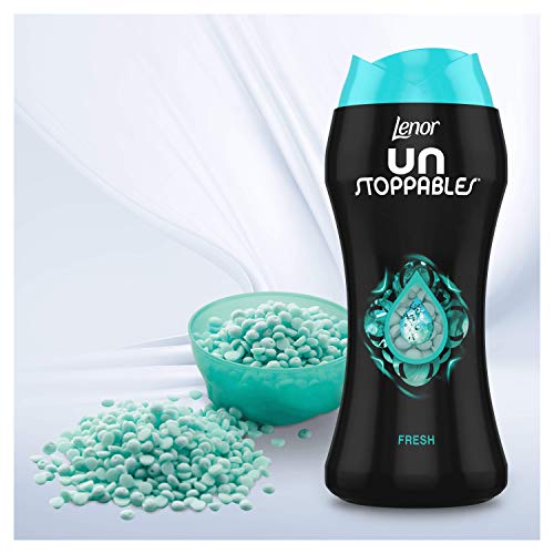 Lenor Ambientador Bucato Lavadora Unstoppables, 6 x 210 g, Fresh, Maxi Formato, Intensificador de Perfume Bucato No Stop, hasta 12 semanas en el armario, 100% plástico reciclado