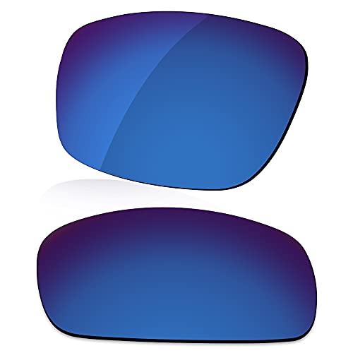 LenzReborn Reemplazo de lente polarizada para Oakley Straightlink OO9331 Sunglass - Más opciones, Azul marino - Espejo polarizado, Talla única